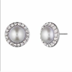 NWT Pearl and Stone Sterling Silver Earrings